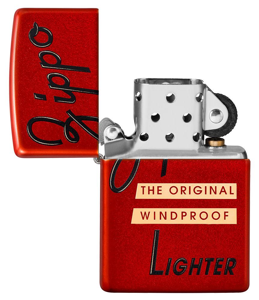 zippo red box top design
