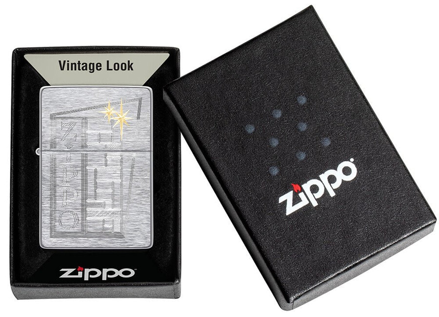 retro zippo design