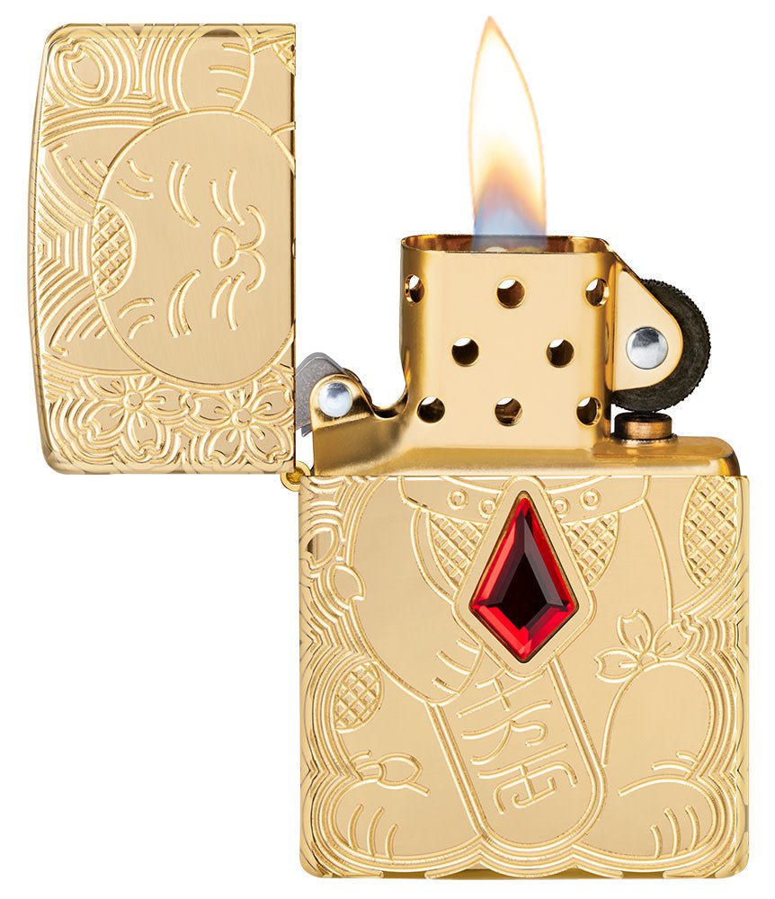 armor lucky cat design