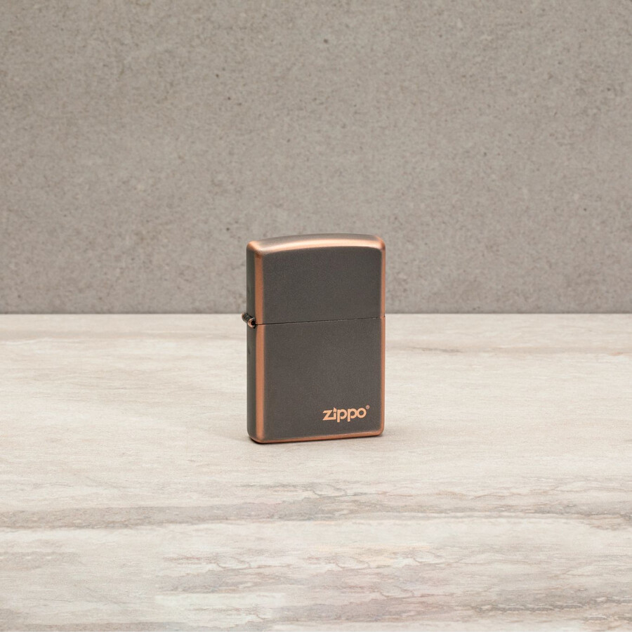 rustic bronze zippo logo
