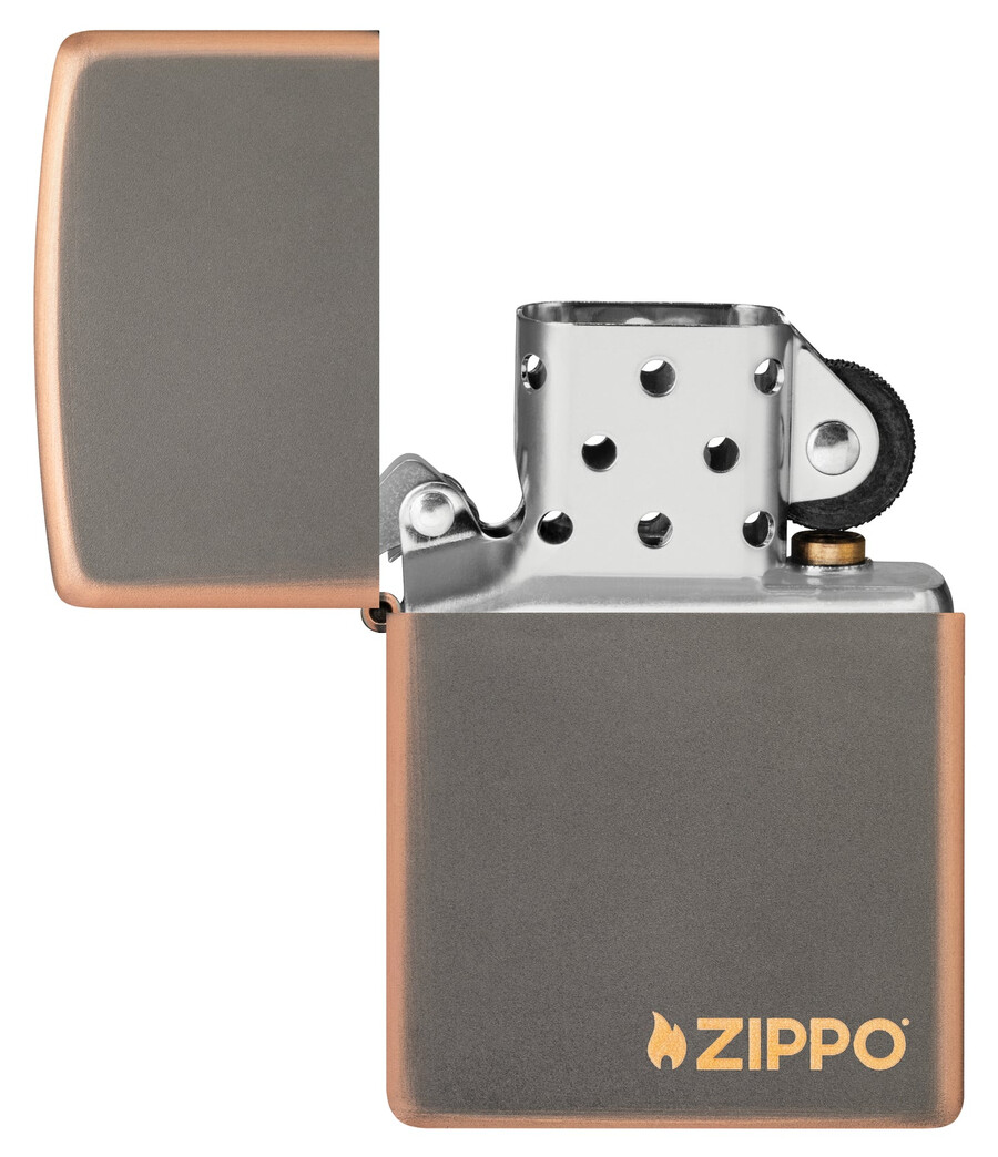 rustic bronze zippo logo