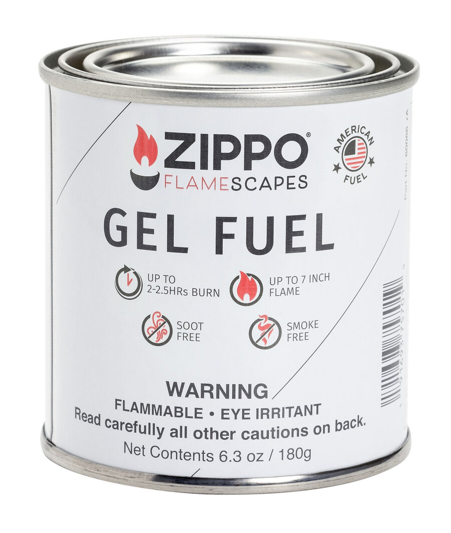 zippo flamescapes gel fuel 180g 6 pack standard