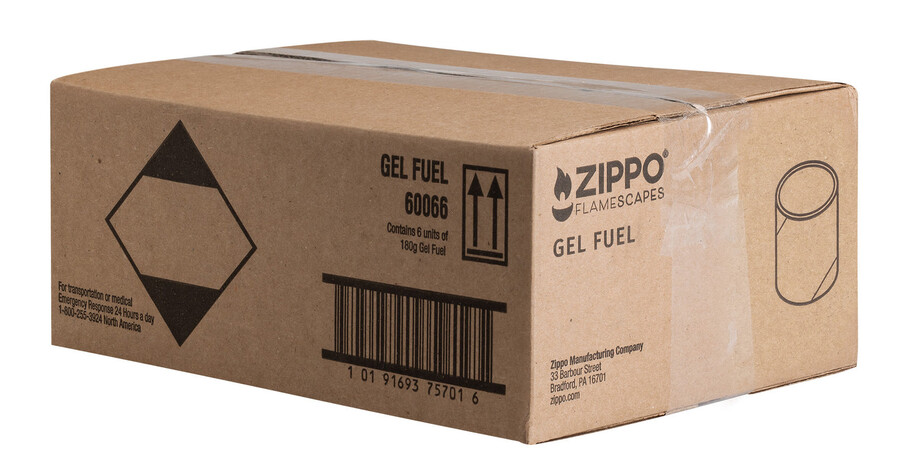 zippo flamescapes gel fuel 180g 6 pack standard