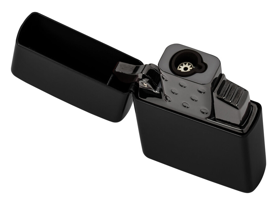 single torch butane lighter insert - black
